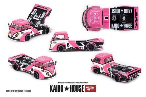Picture of a Volkswagen T1 Kaido Rad Van by diecast car manufacturer Kaido House