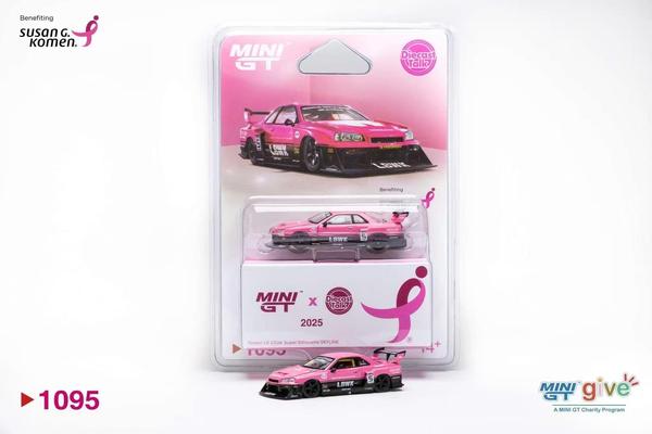 Pictrue of a Nissan Skyline GT-R (R34) LB-ER34 Super Silhouette 1/64 Diecast Car by Mini GT MGT_01095