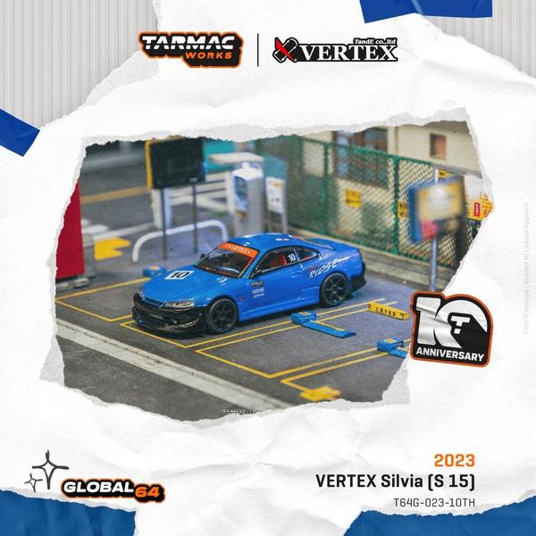 Picture of a Vertex Nissan Silvia S15 by diecast car manufacturer Tarmac Works