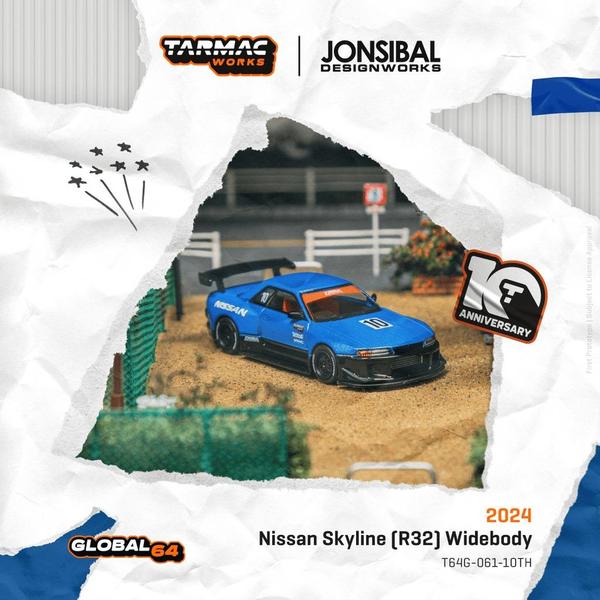 Picture of a Nissan Skyline GT-R R32 Widebody by diecast car manufacturer Tarmac Works