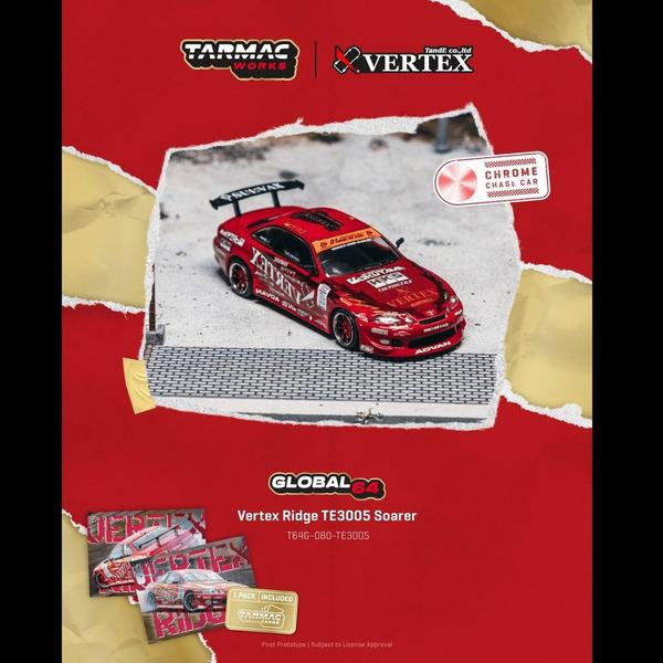 Pictrue of a Vertex Ridge TE3005 Soarer 1/64 Diecast Car by Tarmac Works T64G-080-TE3005