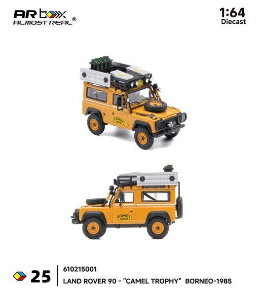 The Right-Front of the Land Rover 90 Camel Trophy 1/64 Diecast Car by Almost Real