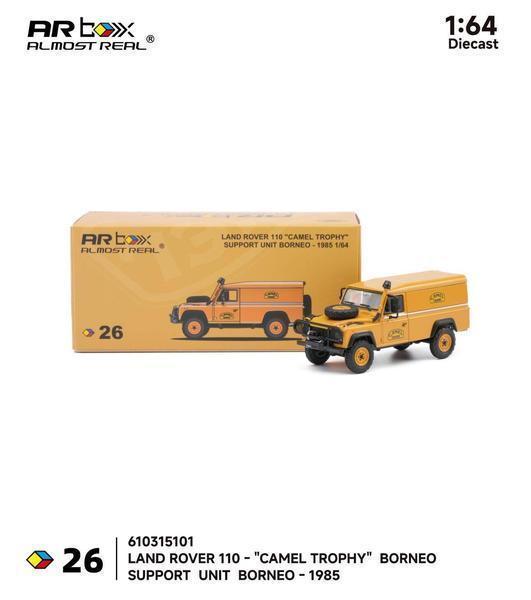 The Set of the Land Rover Defender 110 Camel Trophy Support Unit 1/64 Diecast Car by Almost Real