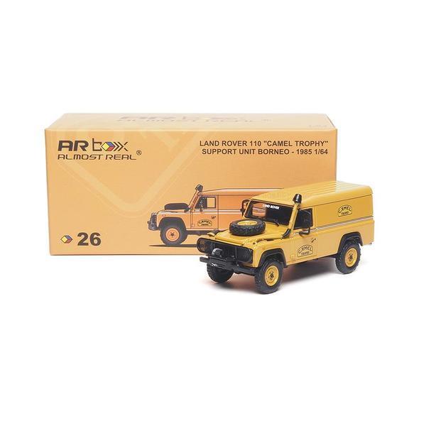 Pictrue of a Land Rover Defender 110 Camel Trophy Support Unit 1/64 Diecast Car by Almost Real ARBOX-26-610315101