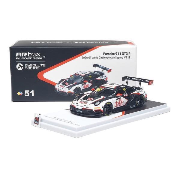 Pictrue of a Porsche 911 GT3 R 1/64 Diecast Car by Almost Real ARBOX-51-640004111
