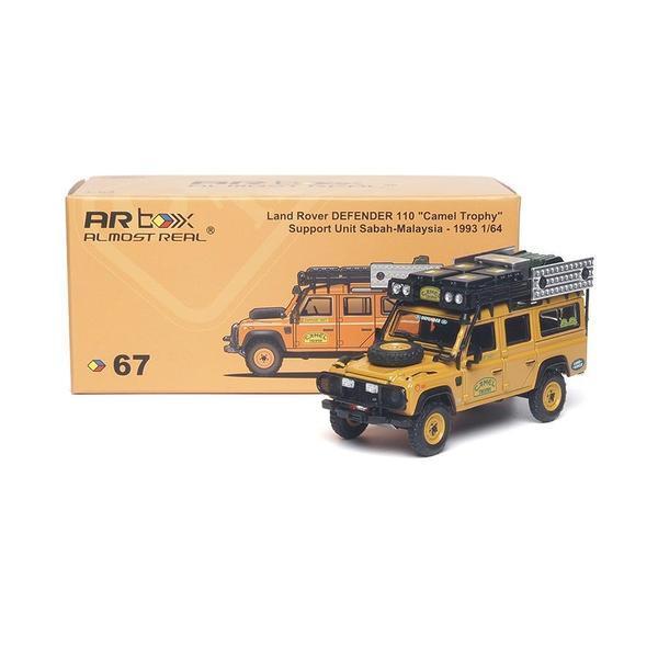 Pictrue of a Land Rover Defender 110 Camel Trophy Support Unit 1/64 Diecast Car by Almost Real ARBOX-67-610323001
