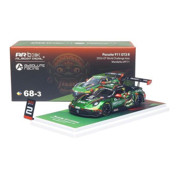 Pictrue of a Porsche 911 GT3 R 1/64 Diecast Car by Almost Real ARBOX-68-3-640006021