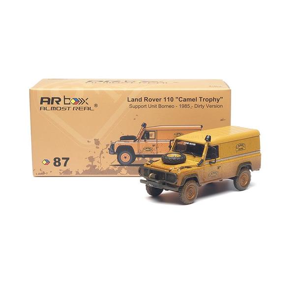 Pictrue of a Land Rover Defender 110 Camel Trophy Support Unit 1/64 Diecast Car by Almost Real ARBOX-87-610315111