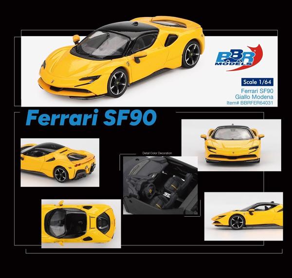 Pictrue of a Ferrari SF90 1/64 Diecast Car by BBR BBRFER64_031