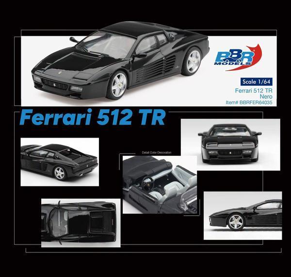 Pictrue of a Ferrari 512 TR 1/64 Diecast Car by BBR BBRFER64_035