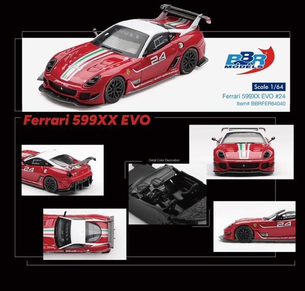 Pictrue of a Ferrari 599XX EVO 1/64 Diecast Car by BBR BBRFER64_040