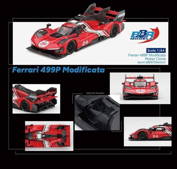 Pictrue of a Ferrari 499P Modificata 1/64 Diecast Car by BBR BBRFER64_044