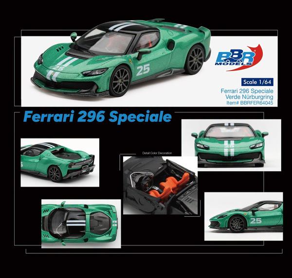 Picture of a Ferrari 296 Speciale by diecast car manufacturer BBR