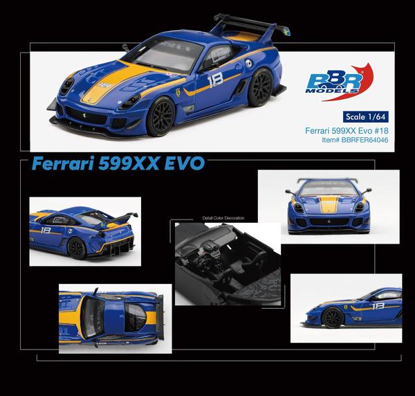 Picture of a Ferrari 599XX EVO by diecast car manufacturer BBR