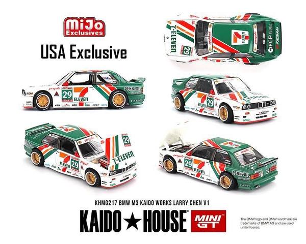 Pictrue of a BMW M3 (E30) Kaido Works Larry Chen 1/64 Diecast Car by Kaido House KHMG_217