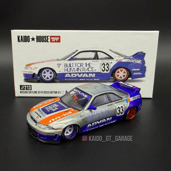 The Ch of the Nissan Skyline GT-R (R33) BFTHR 1/64 Diecast Car by Kaido House
