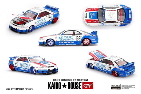 Picture of a Nissan Skyline GT-R (R33) BFTHR by diecast car manufacturer Kaido House
