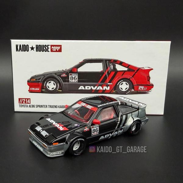 The Ch of the Toyota AE86 Sprinter Trueno Kaido Advan 1/64 Diecast Car by Kaido House