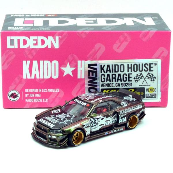 Pictrue of a Nissan Skyline GT-R (R34) 1/64 Diecast Car by Kaido House KHMG_221