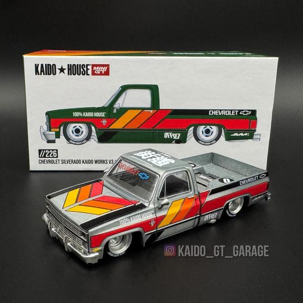 The Auto of the Chevrolet Silverado Kaido Works 1/64 Diecast Car by Kaido House