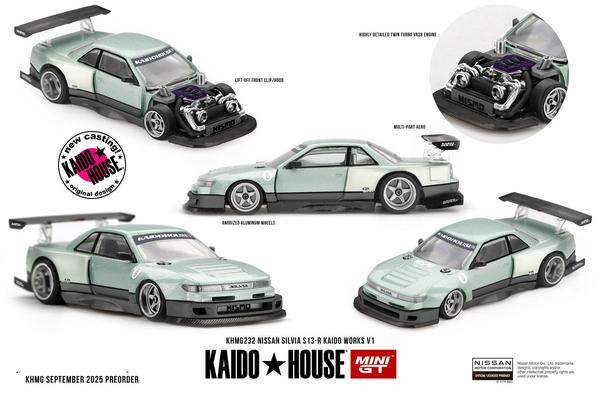 Picture of a Nissan Silvia S13-R Kaido Works by diecast car manufacturer Kaido House