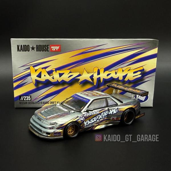 The Ch of the Nissan Silvia S13-R Kaido Drift 1/64 Diecast Car by Kaido House