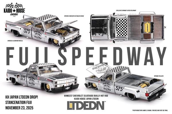 Pictrue of a Chevrolet Silverado Dually Hot Rod 1/64 Diecast Car by Kaido House KHMG_237