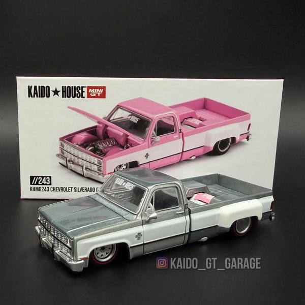 The Ch of the Chevrolet Silverado Dually Kaido House Vintage Spec 1/64 Diecast Car by Kaido House