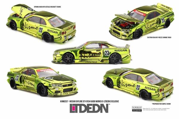 Pictrue of a Nissan Skyline GT-R (R34) Kaido House Nismo 1/64 Diecast Car by Kaido House KHMG_257