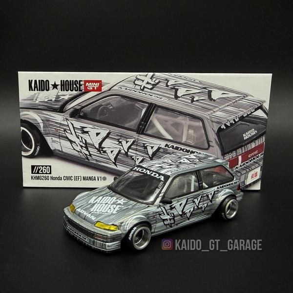 The Ch of the Honda Civic (EF) Kaido Manga 1/64 Diecast Car by Kaido House
