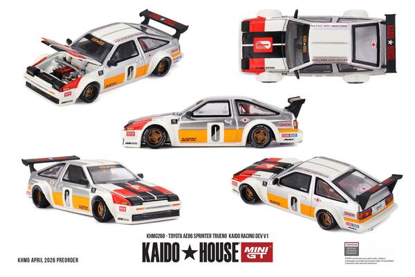 Pictrue of a Toyota AE86 Sprinter Trueno  Kaido Racing Dev 1/64 Diecast Car by Kaido House KHMG_268