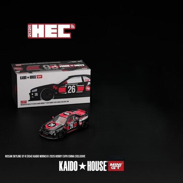 Pictrue of a Nissan Skyline GT-R (R34) Kaido Works 1/64 Diecast Car by Kaido House KHMG_271