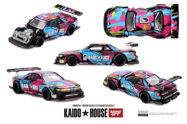 Pictrue of a Nissan Silvia S13-R Kaido Splash 1/64 Diecast Car by Kaido House KHMG_284