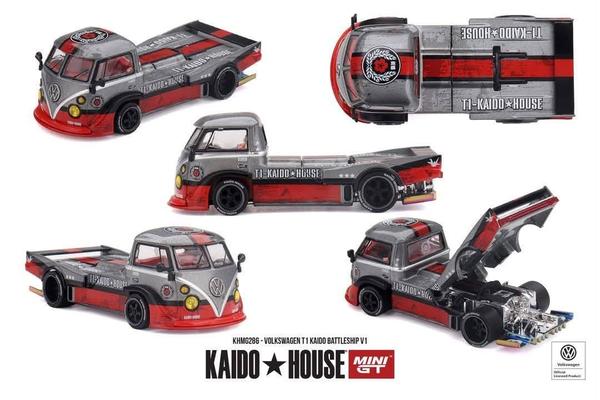 Pictrue of a Volkswagen T1 Kaido Battleship 1/64 Diecast Car by Kaido House KHMG_286