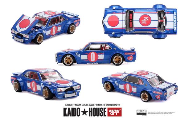 Pictrue of a Nissan Skyline 2000GT-R (KPGC10) Kaido Works 1/64 Diecast Car by Kaido House KHMG_287
