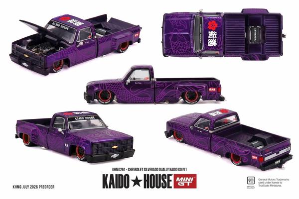 Pictrue of a Chevrolet Silverado Dually 1/64 Diecast Car by Kaido House KHMG_291