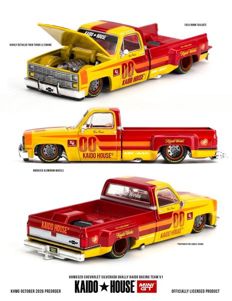Pictrue of a Chevrolet Silverado Dually 1/64 Diecast Car by Kaido House KHMG_320