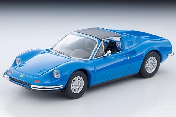 Picture of a Ferrari Dino 246 GTS by diecast car manufacturer Tomytec Tomica Limited Vintage