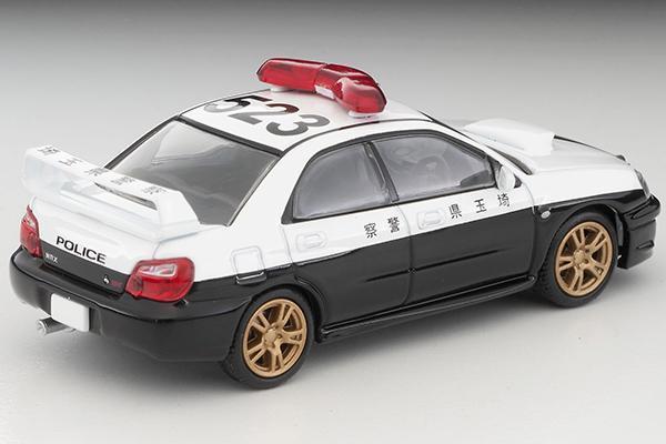The Rear of the Subaru Impreza WRX STi 1/64 Diecast Car by Tomytec Tomica Limited Vintage