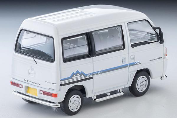 The Rear of the Honda Street G Raccoon 4WD 1994 Model 1/64 Diecast Car by Tomytec Tomica Limited Vintage