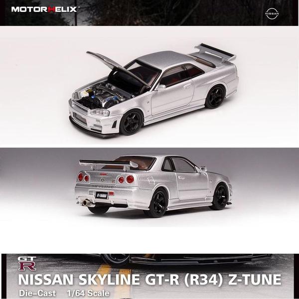 Pictrue of a Nissan Skyline GT-R (R34) Z-Tune 1/64 Diecast Car by Motorhelix M63413