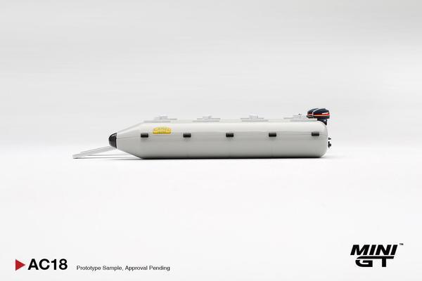 The Left-Front of the Pontoon Raft 1/64 Diecast Car by Mini GT