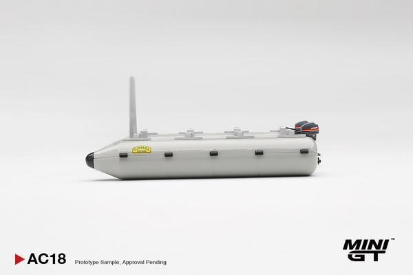 The Left-Side of the Pontoon Raft 1/64 Diecast Car by Mini GT