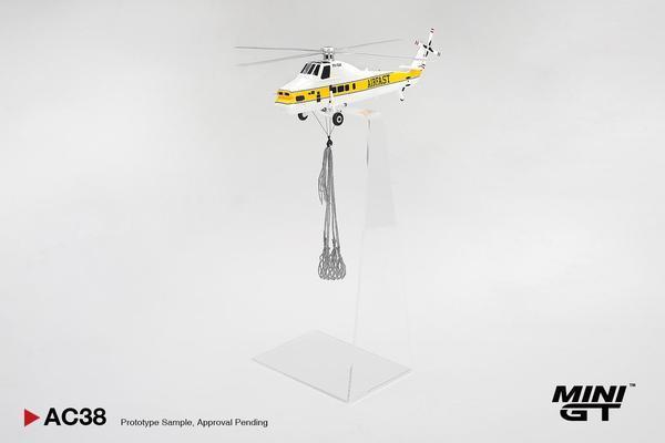 Pictrue of a Sikorsky S58T Helicopter 1/64 Diecast Car by Mini GT MGTAC_38