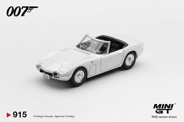 Pictrue of a Toyota 2000GT Roadster 1/64 Diecast Car by Mini GT MGT_00915