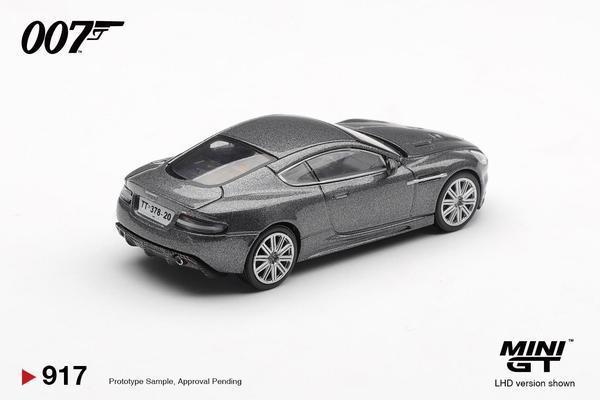 The Rear of the Aston Martin DBS 1/64 Diecast Car by Mini GT