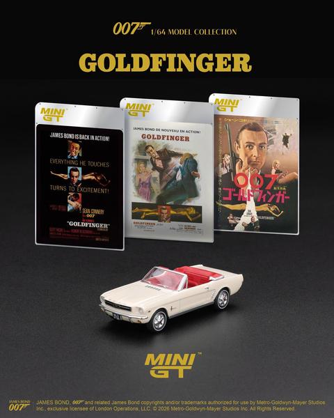 The Image-4 of the Ford Mustang Convertible 1/64 Diecast Car by Mini GT