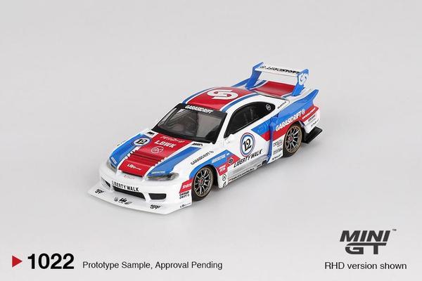 Picture of a Nissan Silvia (S15) LB-Super Silhouette Works by diecast car manufacturer Mini GT