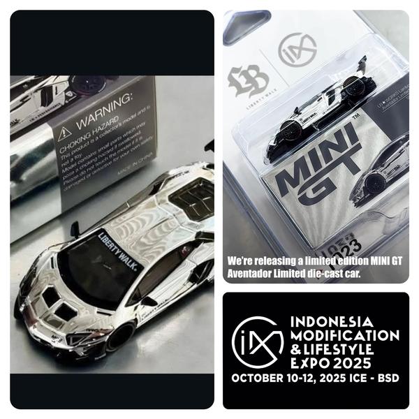 Pictrue of a Lamborghini Aventador Limited Edition LB Works 1/64 Diecast Car by Mini GT MGT_01023