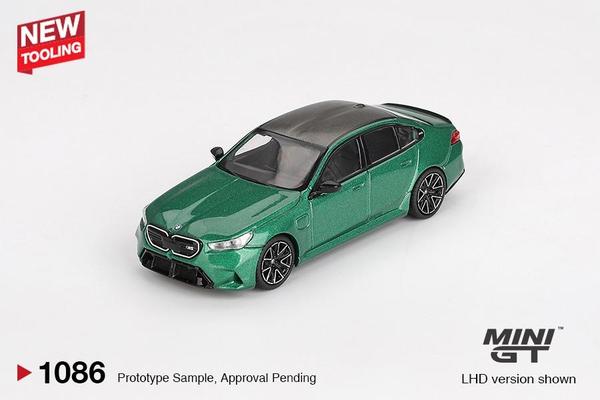 Picture of a BMW M5 (G90) by diecast car manufacturer Mini GT